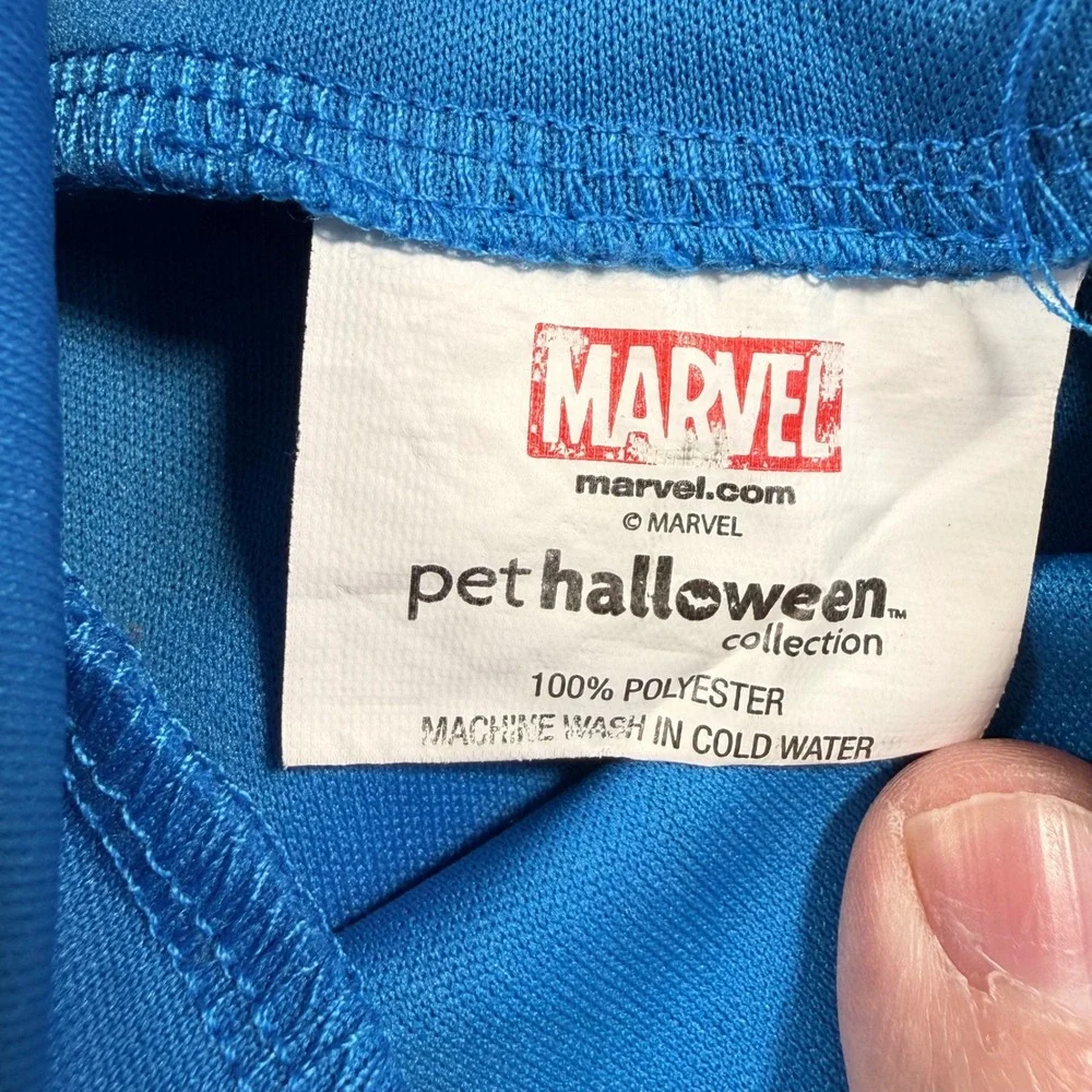 Marvel Pet Halloween Collection Captain America Dog Hoodie Blue Costume